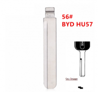 20pcs 56# HU57 Metal Uncut Blank Flip Remote Key Blade For BYD fF3 Volvo for keydiy KD xhorse VVDI JMD