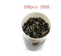 100pcs after market ID48 transponder chip Blank OEM ID-48 Transponder Chip Glass ID 48 Unlock Chip For VW Audi Honda car key