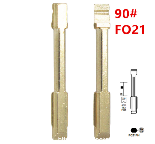 20pcs Uncut Metal 90# FO21 for ford Mondeo for KD keydiy xhorse VVDI remotes universal No.90