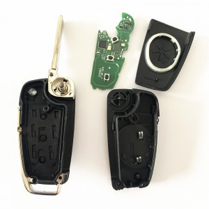 Ecusells 3B Flip Remote Car Key Fob Control FSK 868/434MHz 8E Chip for Audi A6 S6 Q7 2004-2015 IYZ 3314 4F0837220M 4F0837220T