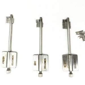 New Variety Key Flagpole 3piece Set for Safe Box AK8 BK7 CK6 Blade Locks Locksmith Tools