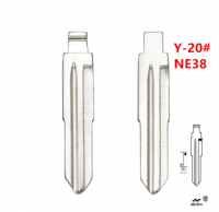 20 pçs Y-20# Y20 NE38 Metal sem cortes em branco Flip Remote Key Blade Para Landrover Discovery Freelander para keydiy KD xhorse VVDI JMD