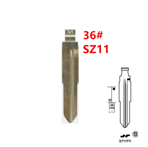 20pcs 36# SZ11 SZ11MH SZ11FH for Suzuki Key Blade for KD keydiy xhorse VVDI remotes universal
