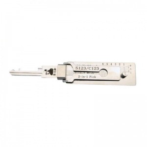 New Arrival Original Lishi S123/C123 2-in-1 Pick & Decoder for Schlage Everest Keyway