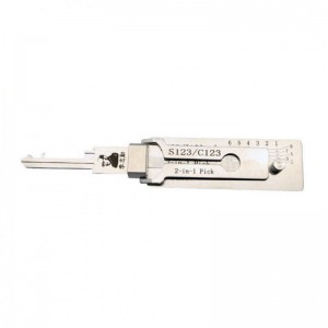 Nueva llegada Original Lishi S123/C123 2-en-1 Pick & Decoder para Schlage Everest Keyway