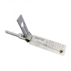 Nueva llegada Original Lishi S123/C123 2-en-1 Pick & Decoder para Schlage Everest Keyway