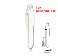 20pcs  52# HU87 HU133R Metal Uncut Blank Flip Remote Key Blade For Suzuki Swift for keydiy KD xhorse VVDI JMD No. 52