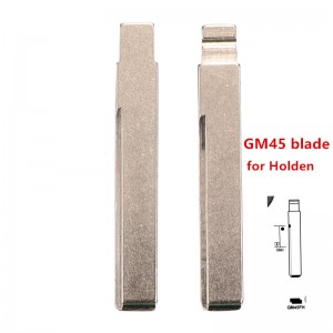 10Pcs/Lot Y28# GM45 Metal Uncut Blank Flip Remote Key Blade For GM Holden for keydiy KD xhorse VVDI JMD