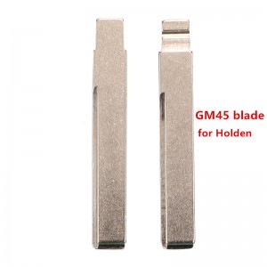 10Pcs/Lot Y28# GM45 Metal Uncut Blank Flip Remote Key Blade For GM Holden for keydiy KD xhorse VVDI JMD