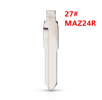 20pcs 27# MAZ24R Metal sem cortes em branco Flip chave remota lâmina para Mazda M3 M5 M6 para keydiy KD xhorse VVDI JMD