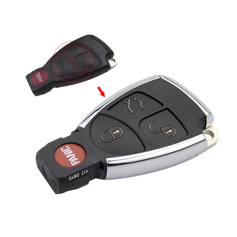 3PCS 3+1 Button Modified Car Key Shell