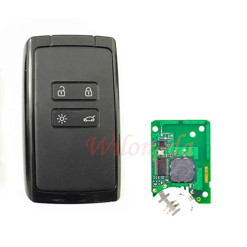 4 button Car Remote Key For Renault Megane 4 Talisman Espace 5 Kadjar 4A PCF7953M 433MHz Card Keyless Go