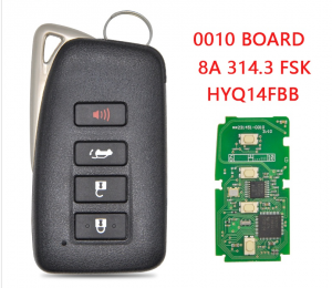 Remote Control Smart Car Key For US Toyota Lexus RX350 RX450H 2016 2017 2018 2019 2020 314.3 FSK 8A Chip Keyless Entry