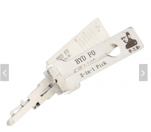 Lishi BYD F0 Ign/Dr/Bt 2 in 1 Pick Auto Decoder Lock Plug Reader Car For BYD locksmith hand tools