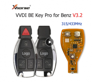 XHORSE VVDI BE Key Pro Improved Version V3.2 for Benz Universal Key work with CGDI MB/IM508/IM608/VVDI MB TOOL Key Programmer