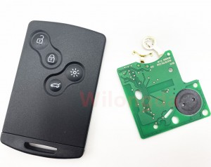 4 button keyless Smart car key hitag AES pcf7953M PCF7953 chip 434mhz for renault Clio 4/for capture key after 2013