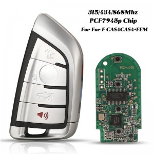 4 button Car Remote Key ID49 PCF7945 chip 315/434/868mhz For BMW 3 5 7 F Series CAS4 CAS4+ FEM/BDC EWS5