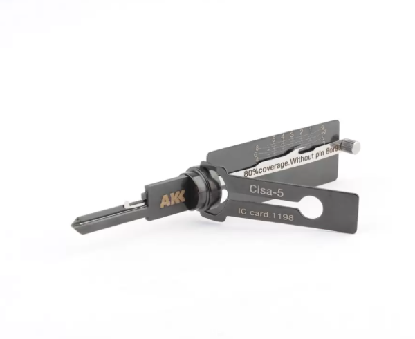 AKK Tools Cisa-5 (5-Pin) 2 in 1 Pick for Cisa Door Locks