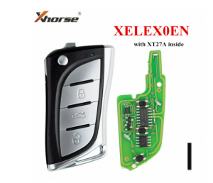 Xhorse XELEX0EN VVDI Super Remote 3 butoane cu cip transponder XT27A pentru cheile de mașină de tip Toyota/Lexus