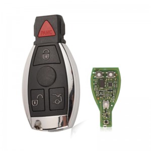 3pcs CG BE Remote Semi Keyless Key for Benz ML R GL W210 W220 NEC BGA 315/433MHz Support all MB Automatic programmer