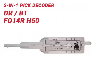 Original Lishi FO14R H50 para Ford 5 Cut 2 em 1 Pick Decoder antirreflexo