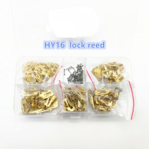 200pcs/lot HY16 Car Lock Repair Kit Accessories Brass Material Car Lock Reed Plate For Hyundai Elantra For Kia K2 K3 Fort