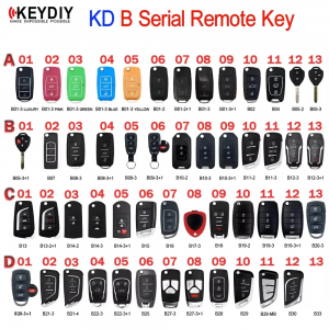key shell for KEYDIY B B01/02/04/05/07/08/10/11/12/13/15/16/18/20/21/25/28/29/30/33 for KD-X2/MAX/ KD900 Key Programmer