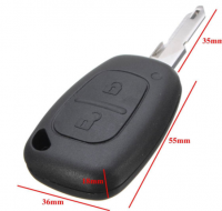 5pcs 2 button remote key shell for Renault:Kangoo II, Master II,Traffic II Opel:Vivaro,Movano