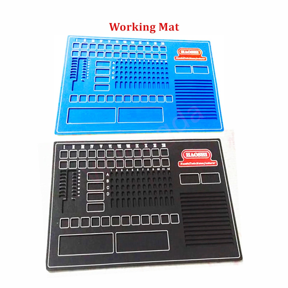 Haoshi Locksmith Non Slip Mats Deluxe Rekeying/Locking/Pinning Mat