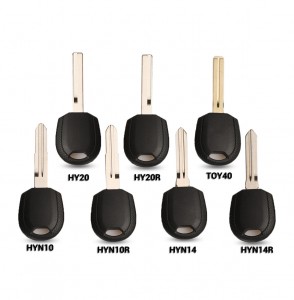 10Pcs Transponder Key Blank For Hyundai Accent I30 IX35 Sonata NF Elantra Tucson Verna For Kia Car Key Shell Case