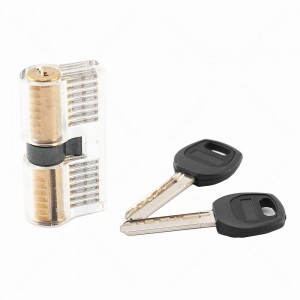 HUK Transparent Benefit Lock Transparent Flat AB Single Row Cartridge Anti-theft Door Lock Core Huk Transparent Lock Core